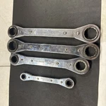 Matco Tools Usa 4PC Sae 3/8- 7/8" Double End Ratcheting Box Wrench Set, SWR5K. Fixed Price $70.00.