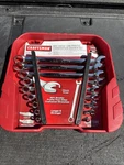 Sears Craftsman Max Axess Low Profile Sae Combination Wrench Set 38999 9PC. Fixed Price $129.95.