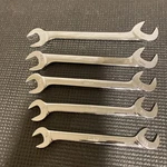 Snap-on Lot 1/2 9/16 5/8 11/16 3/4 Way Open End Angle Offset Wrench Vs. Fixed Price $120.00.