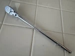 Snap-on Tools 1/4" Drive Chrome Extra-long Handle Flex Head Ratchet TLLF72. Fixed Price $114.99.