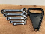 Craftsman Tools Usa 6PC Metric 7MM 21MM Offset Box End Ratcheting Wrench. Fixed Price $55.00.