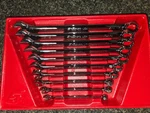 Snap-on 10PC 12 Point Sae Flank Drive Plus Combination Wrench Set SOEX710. Fixed Price $280.00.