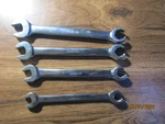 Snap On Sae Set Of Wrenches 9/16, 5/8, 1/2 7/16 RXS18 RXS20 RXS14 RXS16. Fixed Price $125.00.