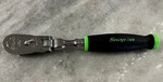 Snap-on Tools 3/8" Drive Green Soft Grip Locking Flexhead Ratchet FHX80B. Fixed Price $179.99.