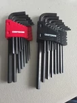 Craftsman 28 Pc Sae & Metric Allen / Hex Key Wrench Set. Fixed Price $21.95.