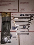 Vintage Craftsman 9 44501 Crown Logo 6PC Metric Open End Wrench Set Made Usa. Fixed Price $44.99.