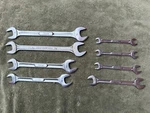 Eight (8) Snap On Open Wrenches - 3/8 To 7/8 Usa. Fixed Price $80.00.