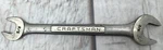 Craftsman -v- 44582 Double Open End Wrench 5/8" X 3/4". Fixed Price $10.99.