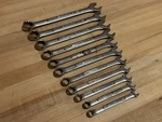 Craftsman Usa 11PC Metric 12 Point Combination Va Wrench Set (7MM - 17MM). Fixed Price $64.99.