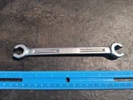 Snap-on Vintage 1/2 9/16 Double Ended Flare Nut Line Wrench RXV-1618-8, Usa. Fixed Price $9.50.