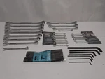 Rare Powr-kraft Montgomery Ward Combination Wrench Set 8-SAE 4-METRIC Ignition. Fixed Price $159.99.