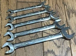 Snap On Tools Usa 3/8" - 3/4" Sae Wrench Double Open End 15 Offset Lot. Fixed Price $125.00.