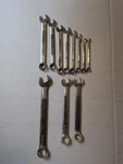 Vintage Metric Craftsman Usa 12PT Combination 11PC Wrench Set 7MM-16MM And 19MM. Fixed Price $31.00.