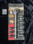 Nos Sears Craftsman Usa 1/2 Ratchet & Metric Socket Set 34793 9-16MM + 18MM. Fixed Price $99.99.