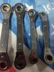 Kastar 4PC Offset Metric Reversible Ratcheting Wrench 11-17MM And 9/16" -usa. Fixed Price $45.00.