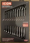 Icon WCLM-10 Metric Long Combination Wrench Set 10PC No-skip. Fixed Price $137.89.