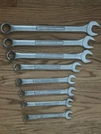 Craftsman Tools Usa 8PC Va 17-20, 22, 27, 28, 32MM Combination 12-POINT Wrenches. Fixed Price $274.99.