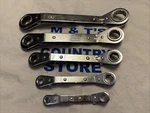 Craftsman Usa 5PC 6PT/12PT Sae 1/4-7/8" Ratcheting Wrenches 43651-43655. Fixed Price $70.00.