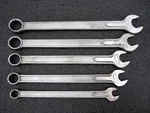 Vintage Indestro Duro-chrome 5PC Sae Combination Wrenches Usa. Fixed Price $49.95.