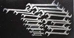 Snap-on Tools 21 Pc Sae Four-way Angle Head Open-end Wrench Set 7/16" 3/4" Us. Fixed Price $2250.00.