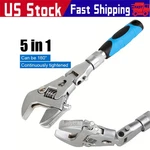 Flexhead Adjustable 10" To 12" Ratcheting Crescent Wrenches With Retract. Fixed Price $23.99.