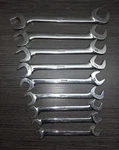9 Piece Snap On Four Way Angle Wrench Set. Fixed Price $380.00.