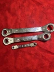 Set Of Craftsman 43655 Reversible Ratcheting 12 Pt Angle Box Wrenches (K1). Fixed Price $23.99.