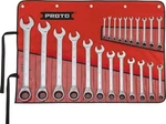 Proto 22-PC Metric Combo Reversible Ratcheting Wrench Set 6-36MM 12PT JSCVMT-22S. Fixed Price $628.04.