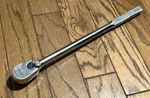 Mac Tools 1/2" Drive 15 Extra Long Ratchet Wrench Handle Knurled Grip Pear. Fixed Price $120.00.