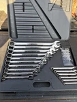 Craftsman 44127 26 Pc Sae Combination Wrench Set Usa 1/4 1-1/8 Broken Latch Nos. Fixed Price $169.00.