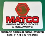 Matco Premium Tool Boxes - Vintage Original Vinyl Decal Sticker Automotive. Fixed Price $10.11.