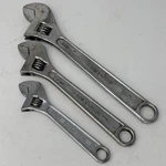 Craftsman Usa 3PC Adjustable Wrench Set: 6", 8", 10" 44602, 44603, 44604. Fixed Price $53.87.