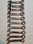 Snap-on Usa 10PC 12PT Metric Stubby Offset Chrome Combination Wrench 10-19MM. Fixed Price $250.00.
