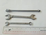 Three (3) Wizard Tools Usa - Wrenches H2286 H2058 3/8" Extension H2756. Fixed Price $19.95.