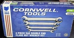 Cornwell BWFP4ST - 4PC Sae Double End Flare Nut Wrench Set Free Shipping Usa. Fixed Price $199.95.
