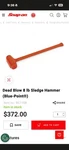 Brand New Blue-point BC110B 8 Lb Dead Blow Sledge Hammer 30" Snap-on. Fixed Price $199.00.