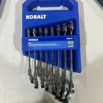 Kobalt Piece 2884741 Flex Box End Ratcheting Combination Wrench Set Metric. Fixed Price $69.99.