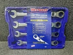 Westward Ratcheting Flex Combination Wrench Set, Metric, 4 Piece, 12 Point. Fixed Price $40.00.