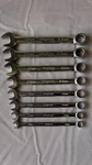 Snap-on 8PC Flank Drive Metric Combination Wrench Set. Fixed Price $125.00.