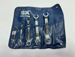 Nos Sk Tools Usa 381 Sae 1/4-7/8" 5PC Flare Nut Line Wrench Set, 6 Point, Pouch. Fixed Price $129.99.