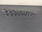 #BN289 Snap On Tools New 212FUY 3/8 Drive Point Sae Swivel Socket Set. Fixed Price $399.95.