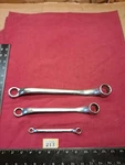 Set Of 3 Vintage Britool Af Ring Spanners Wrenches 2RB Series Sizes As Shown..... Fixed Price $26.79.