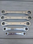 Vintage Cornwell Allied 5PC Set Standard Sae Ratcheting Double Box Wrench Usa. Fixed Price $39.99.