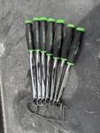 Snap-on Green 7PC 12PT Metric Flank Soft Grip Box Wrench Set XDSGM607K1G. Fixed Price $300.00.