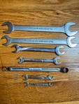 Snap-on Set, 7 Pc. Tiny To Medium Wrenches. Very Good. Fixed Price $120.00.