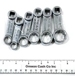 Matco Torque Adapters 6PC Sae 3/8, 7/16, 9/16, 5/8, 11/16, 3/4 Crowfoot Wrench. Fixed Price $159.99.