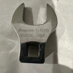 Snap-on Tools SC034 Sae 1-1/16" Open-end Crowfoot Wrench 1/2" Drive Newer Logo. Fixed Price $39.99.