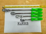 Snap-on Tools Usa New Hard Green 4PC 1/4" Drive Assorted Ratchet Master Set Rare. Fixed Price $999.95.