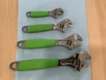 Snap On Tools FADH704CG Piece Green 6,8,10,12" Adjustable Wrench Set Usa Used. Fixed Price $449.00.