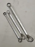 Vintage Duro Chrome 12 Point Offset Box End Wrench Lot 3 Made Usa. Fixed Price $50.00.